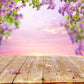 Spring Flowers Sunset Scenery Backdrop for Photo Booths F-2358