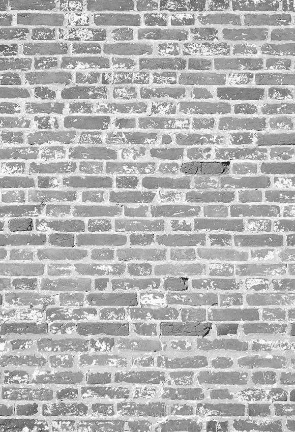 Gray White Brick Wall Backdrop for Photo Booths F-373