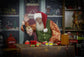 Christmas Santa Workshop Photography Backdrop
