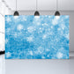 Blue Backdrop Snowflakes Background Bokeh Backdrop for Photography G-1031