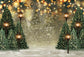 Outdoor Christmas Trees Lights Flashing Backdrop G-1440