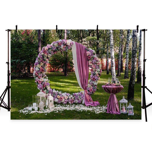 Wedding Backgrounds Wedding Ceremony Backdrops Flowers Backdrops G-199