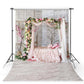 Wedding Backdrops Flowers Background Pink Backdrops G-236