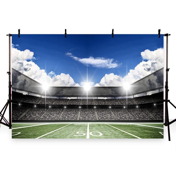 Football Field Green Lawn Spotlight Backdrops for Party G-260 – Dbackdrop