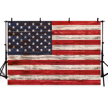 4th of July American Flag Independence Day Backdrop for Photography G-341