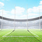 Football Stadium Green Grass Blue Sky Backdrop for Photo Studio G-371