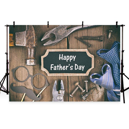 Father's Day Backdrop Wood Background G-391