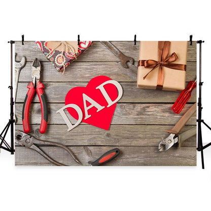 Father's Day Backdrop Wood Background G-392