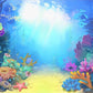 Under The Sea  Coral Ocean Baby Photo Backdrop G-498