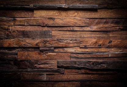 Retro Dark Brown Wood Backdrop for Photo