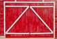 Red Retro Wood Barn Door Backdrop for Photo Booth G-556