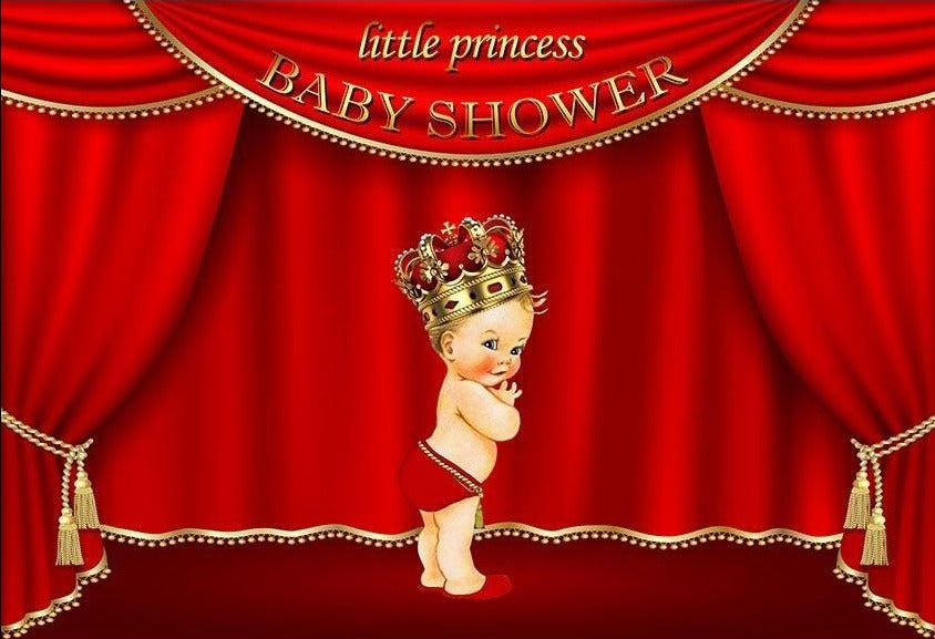 Baby Show Backdrops Girl Backdrops Red Background G-690