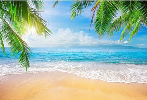 Seaside Sea Sandy Beach Summer Holiday Backdrop G-698 – Dbackdrop