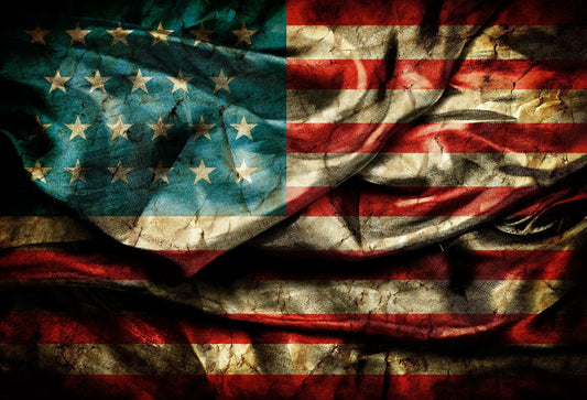 American Flag Patriotic 4th of July Backdrop for Photography GA-21