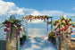 Beach Flowers Wedding Arch Photography Backdrop GA-83