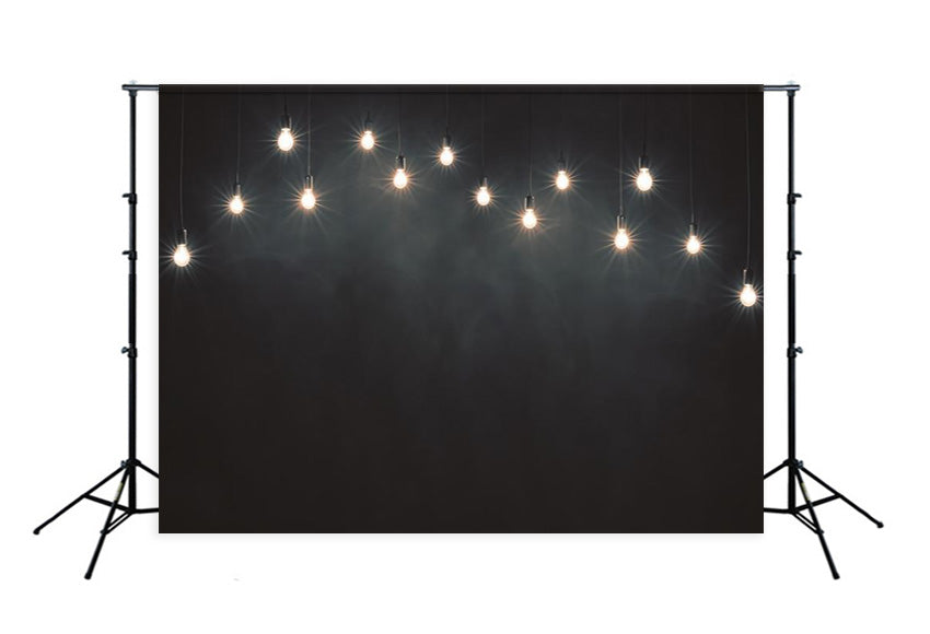 Lights Black Background Photo Studio Backdrop GC-124