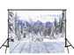 Winter Backdrops Snowy Backdrop White Background HJ02707