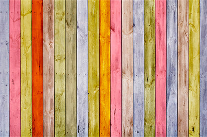 Beautiful Colorful Wood Photo Backdrops  for Photography  HJ03817