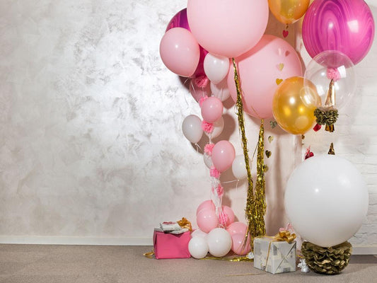 Pink White Balloons 1st Birthday Backdrop for Baby Photography lv-1644 –  Dbackdrop