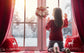 Christmas Snow And Sunshine Outside Window Backdrops for Photography DBD-H19155