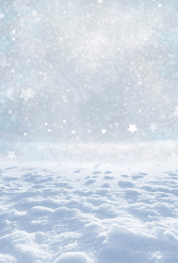 White Snow Winter Backdrop for Photo Studio J02730