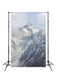 Winter Snow Mountain Photo Booth Backdrop  J02812