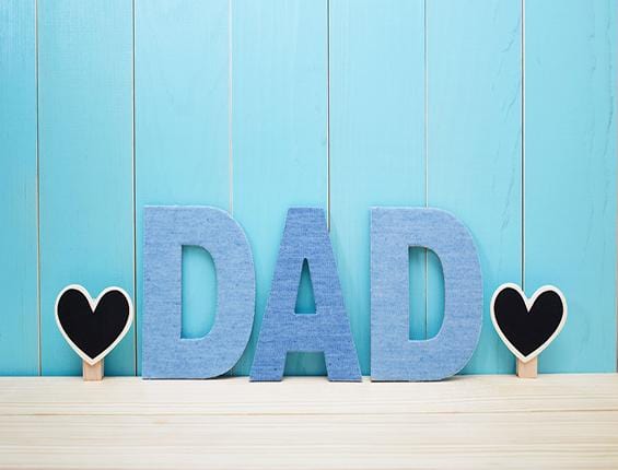 Father's Day Blue  Wood Photography Backdrop 