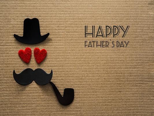 Happy Father's Day  Brown  Wood Texture Studio Backdrop 