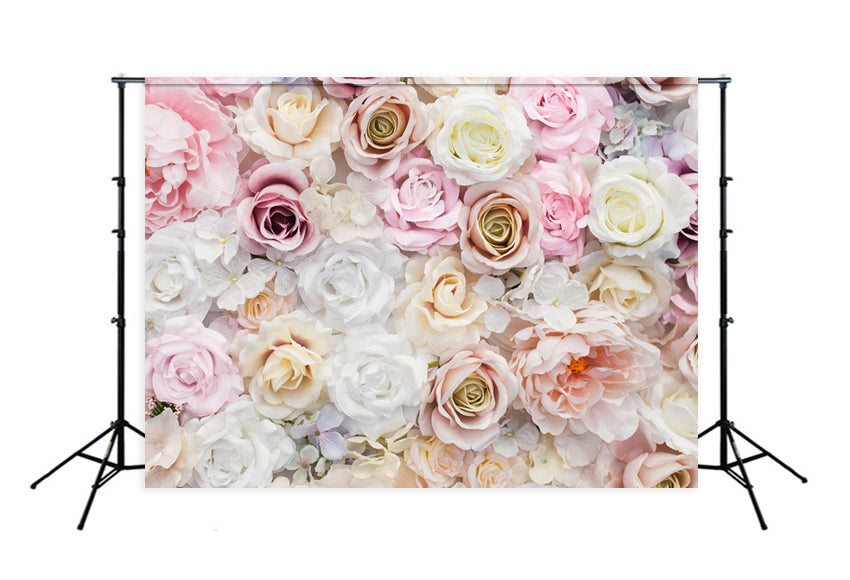 Printed Flower Wall Backdrop for Photo Booth LM-H00112