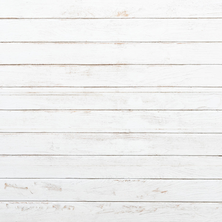White Vintage Wooden Wall Photography Backdrop LM-H00170