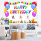 Colorful Balloons Custom Birthday Backdrop Banner M-04