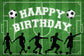 Happy Birthday Soccer Sports Custom Backdrop