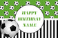 Soccer Custom Birthday Backdrop for Party Decor 