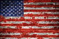 Independence Day American Flag Graffiti Brick Backdrop