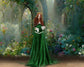 Fairytale Garden Flower Arches Photography Backdrop M-25