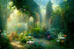 Fairytale Garden Flower Arches Photography Backdrop