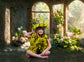 Garden Flower Fine Art Photography Backdrop M-28