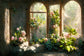 Garden Flower Fine Art Photography Backdrop