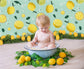 Lemon Green Backdrop for Children Photography M-32