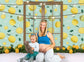 Lemon Window Summer Photography Backdrop M-33