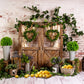 Green Plants Barn Lemon Photography Backdrop M-36