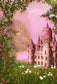 Beautiful Castle Spring Flowers Photography Backdrop 