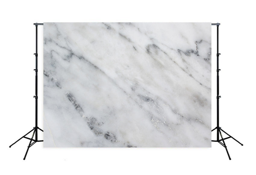 White Grey Marble Texture Backdrop for Photography M038