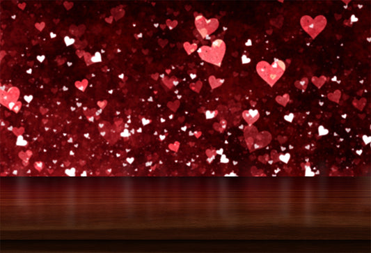Valentine‘s Day Bokeh Hearts’ Backdrop for Photography M140
