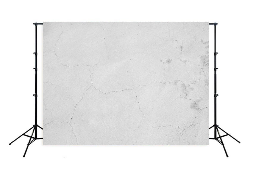 White Wall with Crack Backdrop for Photography M226