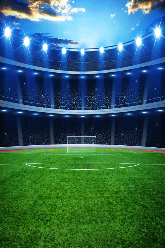 Soccer Field Green Grass Goal Net Backdrop for Photography MR-2267 ...
