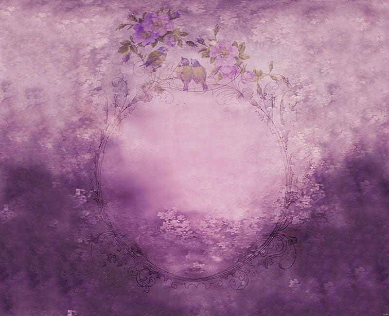 Floral Backdrop Dreamy Purple Backdrop for Photography NB-030