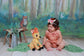 Jungle Forest Newborn Backdrop for Photography NB-200