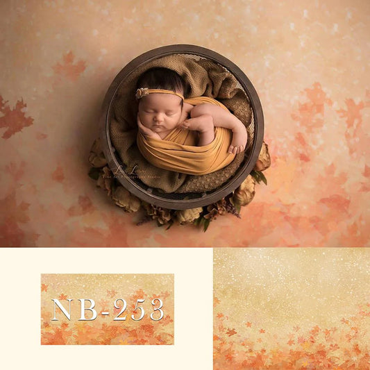 Maple Leaves Backdrop for Newborn Photography NB-253