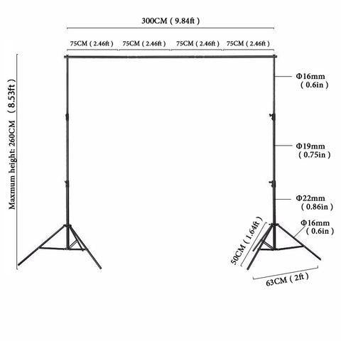 Backdrops Prop Backdrop Stands for Photography Photo Video Studio PROP-RF0005